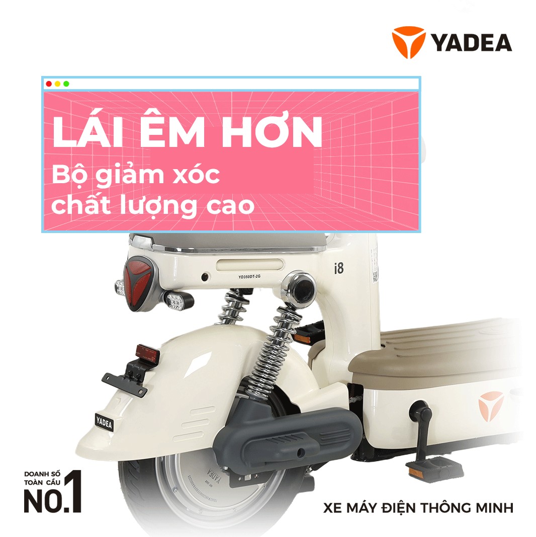 YADEA i8: Phiên Bản Mới Nâng Cấp, Đẳng Cấp Hơn Bao Giờ Hết