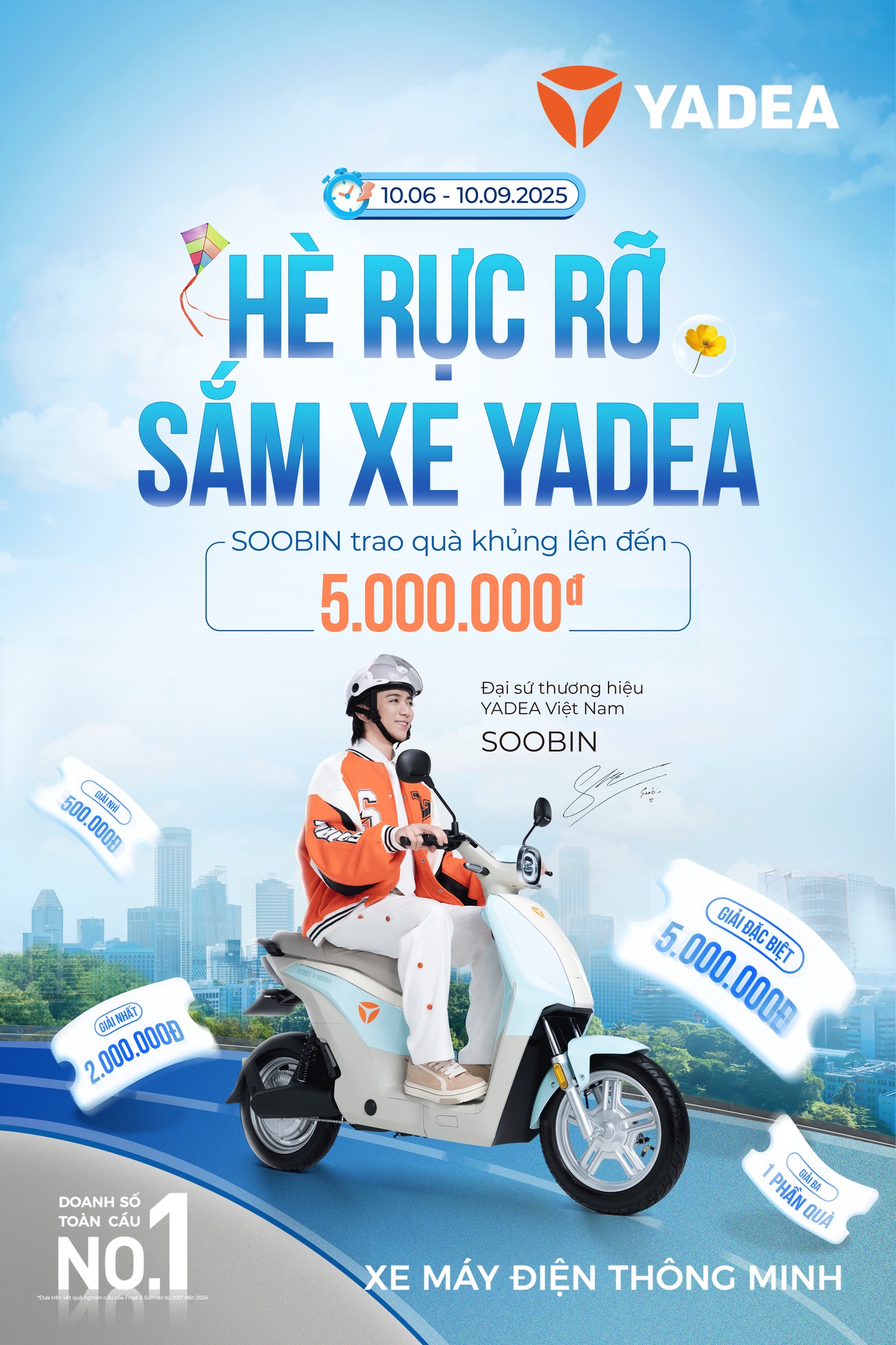 Hè Sôi Động Cùng Yadea: Nhận Quà Khủng Trị Giá Đến 5 Triệu ĐồngXe Máy Vĩnh Trường Tiền Giang