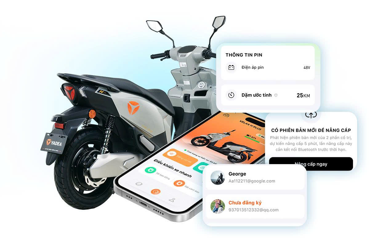 Xe Máy Điện Yadea Velax H Plus Xe Điện Vĩnh Trường Đồng Tháp