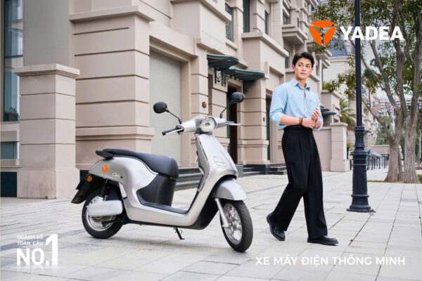 Xe Máy Điện Yadea Osta H Không Cần Bằng, Đi 120km Xe Điện Vĩnh Trường Đồng Tháp
