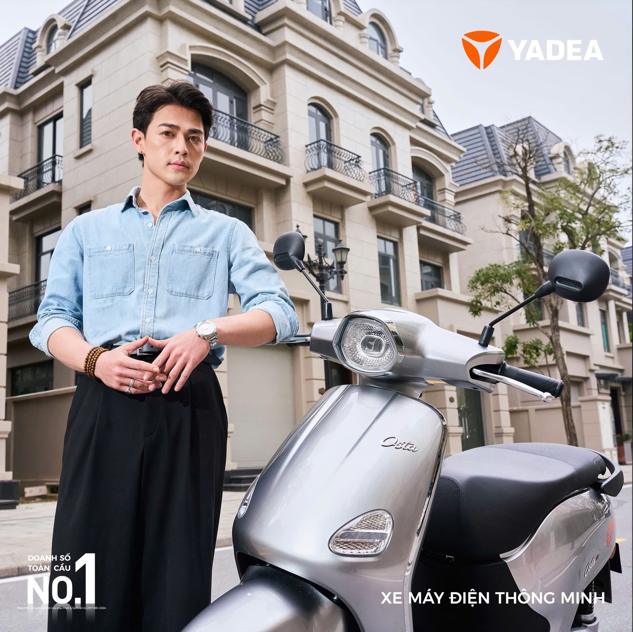 Xe Máy Điện Yadea Osta H Không Cần Bằng, Đi 120km Xe Điện Vĩnh Trường Đồng Tháp