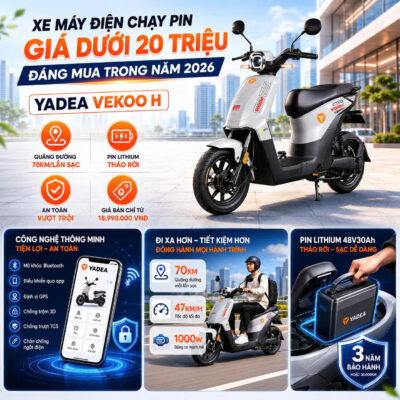 Yadea Vekoo H Có Gi Nổi Bật Trong Phân Khúc Dưới 20 Triệu Xe Điện Vĩnh Trường Đồng Tháp